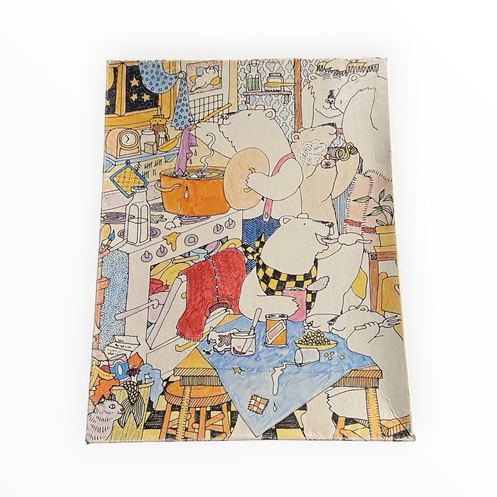 Vintage Great American Puzzle Factory Bachelor Bears on a Saturday Night Puzzle